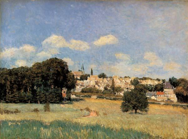 Alfred Sisley View of Marly-le-Roi-Sunshine oil painting image